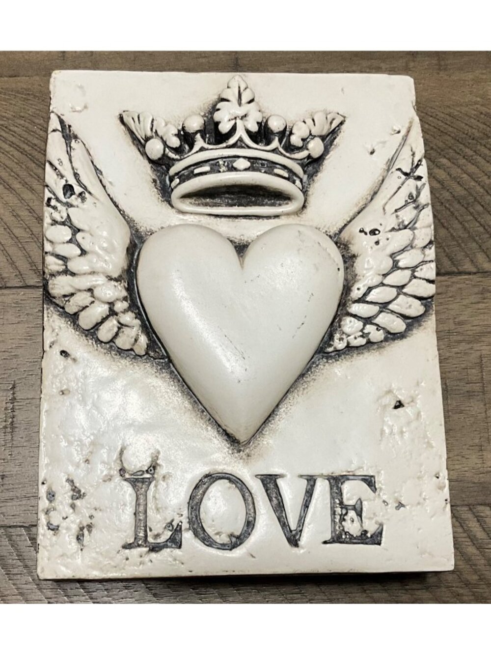 Sid Dickens Memory Wall Tile Block T-206 Amour Love Crown Heart Wings